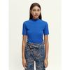 Women s Ribbed Knit Mock Neck T-Shirt