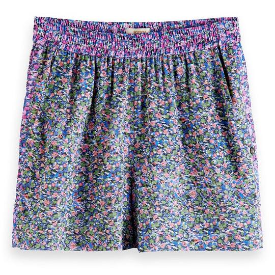 Short   motifs et jambe large pour femmes