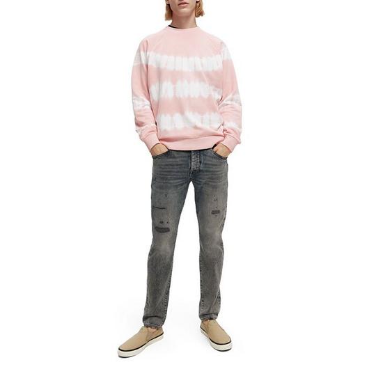 Scotch Soda Men s Relaxed Fit Tie Dye Sweatshirt Light Pink Size Large
