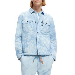 Scotch & Soda Men's Tie-Dye Denim Trucker Jacket