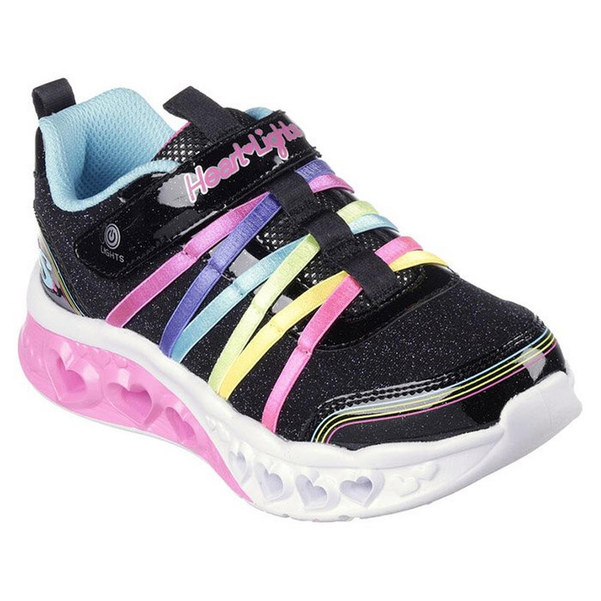 Kids' [11-3] Flutter Heart Lights Rainbow Bestie Shoe