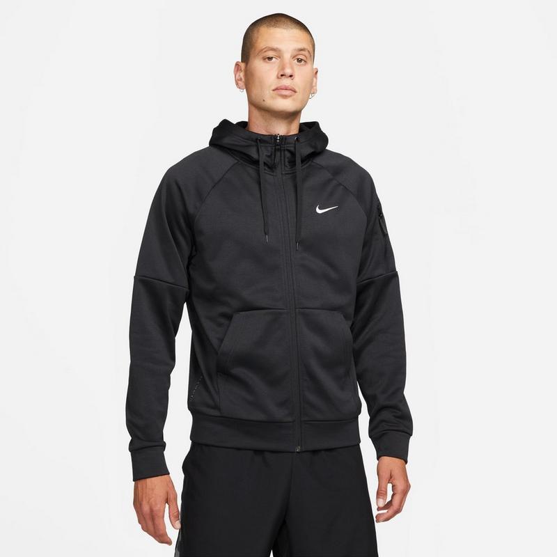 Nike Chandail &agrave; capuchon Therma-FIT Fitness avec glissi&egrave;re pour hommes