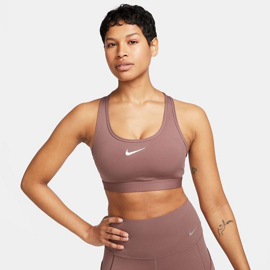 Nike Women s Swoosh Medium Support Padded Sports Bra Mauve Size XS