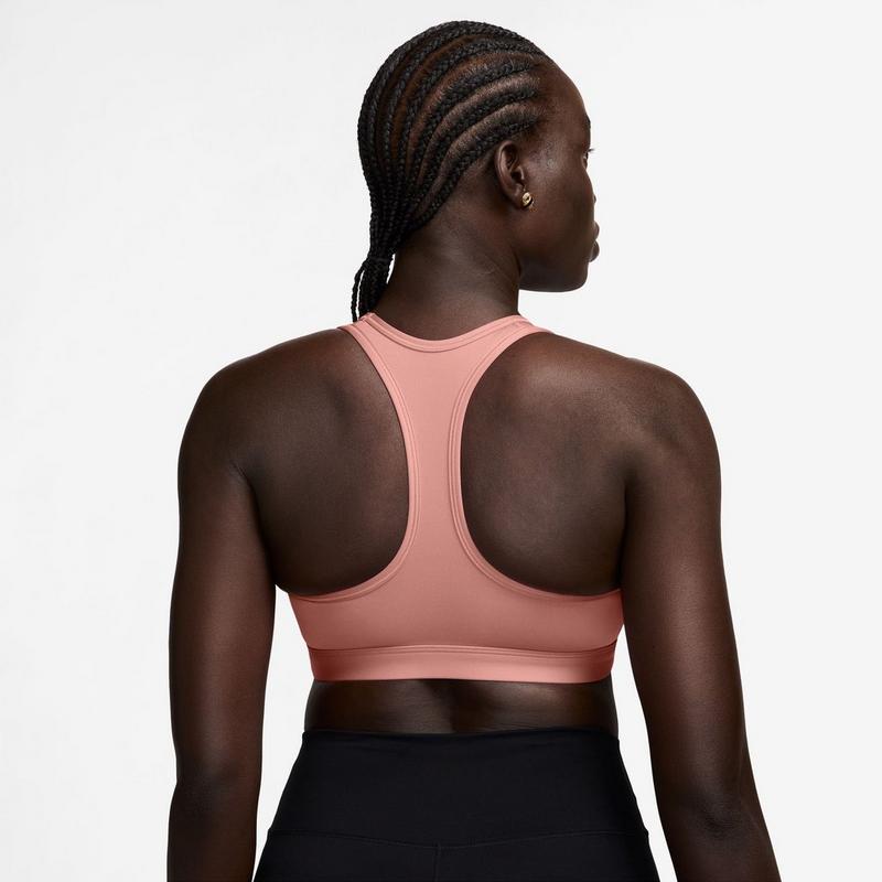 Nike Soutien-gorge de sport rembourr&eacute; &agrave; soutien moyen Swoosh pour femmes