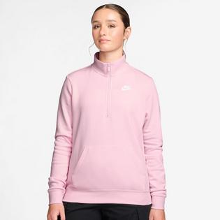 Nike Chandail col ras du cou molletonn&eacute; zipp&eacute; 1/2 Sportswear Club pour femmes