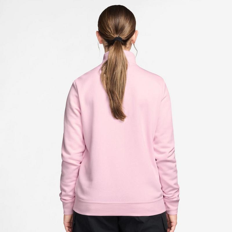 Nike Chandail col ras du cou molletonn&eacute; zipp&eacute; 1/2 Sportswear Club pour femmes