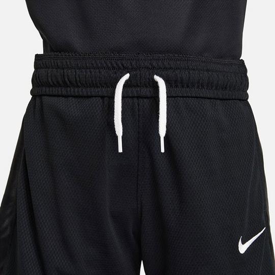 Nike Boys Dri Fit Elite 23 Stripe Basketball Shorts in Black White