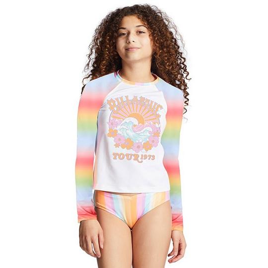 Billabong Ensemble deux pi ces maillot dermoprotecteur On The Bright Side pour filles juniors  7-14 