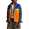 Veste en molleton bross    empi cements de couleurs pour hommes