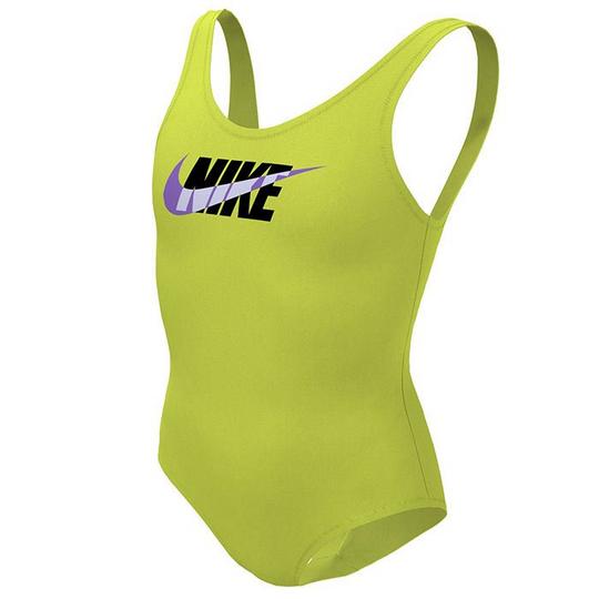 Junior Girls   7-16  Multi Logo U-Back One-Piece Swimsuit