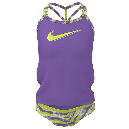 Junior Girls   7-16  Watercolour T-Crossback Two-Piece Tankini