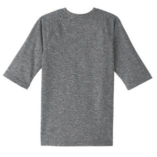 Nike Junior Boys' [8-16] Heather Half Sleeve Hydroguard Rashguard