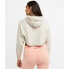 Women s Reverse Weave  French Terry Crop Curve Hem Hoodie