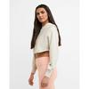 Women s Reverse Weave  French Terry Crop Curve Hem Hoodie