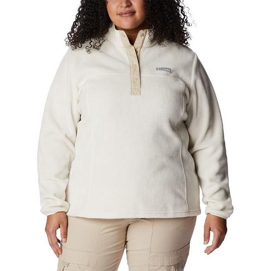 Women s Benton Springs  Half-Snap Pullover Top  Plus Size 