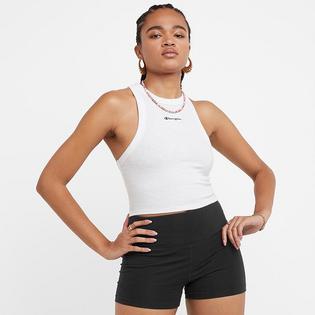 Champion Women's Classic Script Ribbed Tank Top