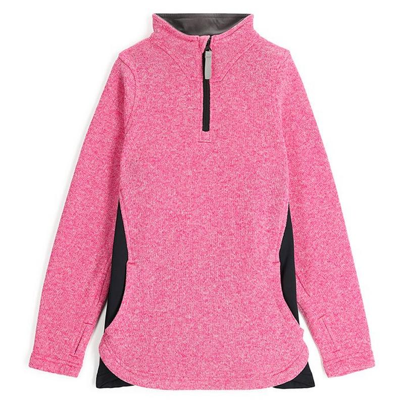 Spyder Haut en polaire &agrave; demi-glissi&egrave;re Aspire pour filles juniors [8-16]