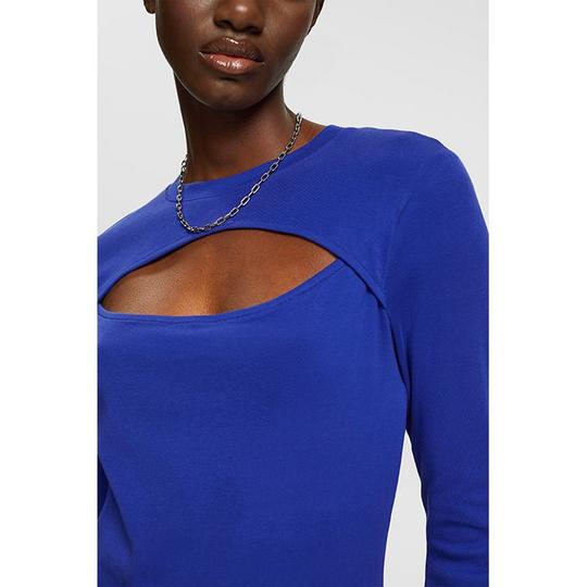 Cut out long sleeve shirt sales
