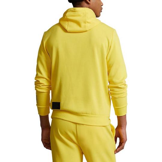 Polo Ralph Lauren Fleece Half Zip Hoodie Bright Yellow Size Medium