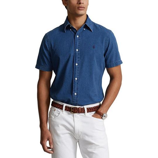 Chemise en seersucker   coupe classique pour hommes