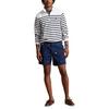 Men s Striped Double-Knit Quarter-Zip Pullover Top