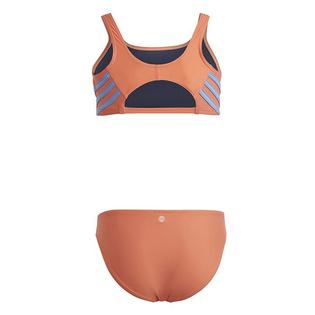 adidas Maillot de bain deux pi&egrave;ces &agrave; trois bandes pour filles juniors [8-16]