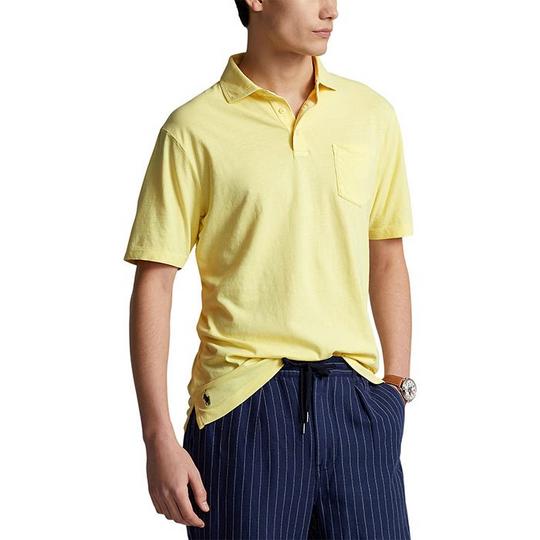 Polo Ralph Lauren Polo en coton et en lin avec coupe classique pour hommes