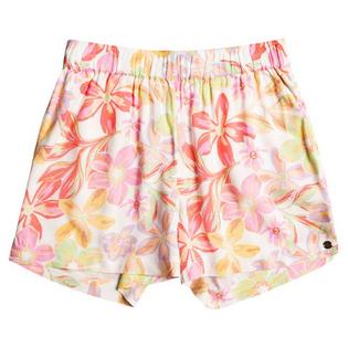 Roxy Short Blue Ocean Floor pour filles juniors [7-16]