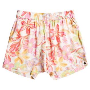 Junior Girls' [7-16] Blue Ocean Floor Short