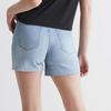 Short   taille haute en denim d  paisseur moyenne pour femmes