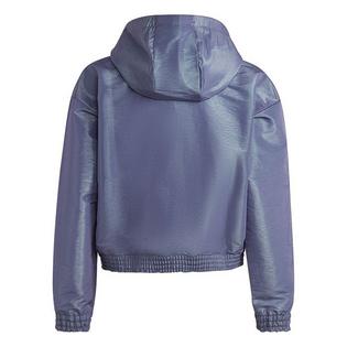 adidas Junior Girls' [8-16] Dance Loose Fit Woven Half-Zip Hooded Track Top
