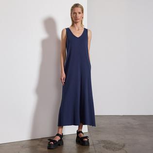 Robe à col en V pour femmes