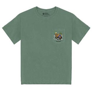 T-shirt Escape to Nature Bear Pocket unisexe