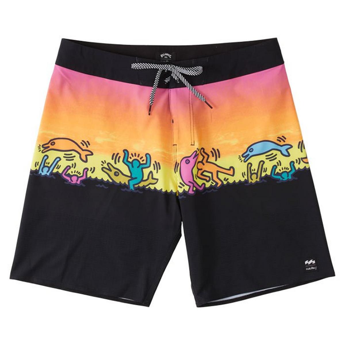 Men's Keith Haring Dolphin Dance Airlite Performance Boardshort