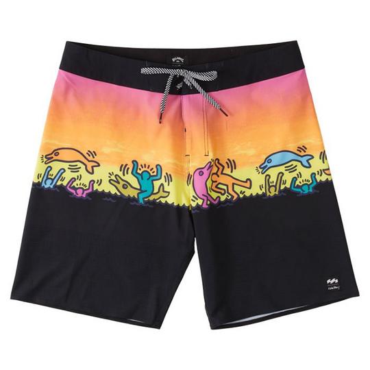Billabong Men s Keith Haring Dolphin Dance Airlite Performance Boardshort