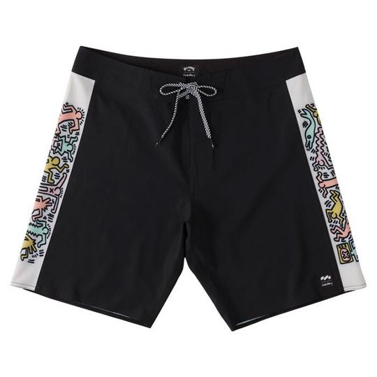 Billabong Short de surf Keith Haring Dolphin Dance Airlite Performance pour hommes