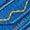 Laguna Blue | Men's Hike Light Cushion Mountain Range Pattern Crew Sock