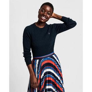 GANT Women's Stretch Cotton Cable Knit Sweater