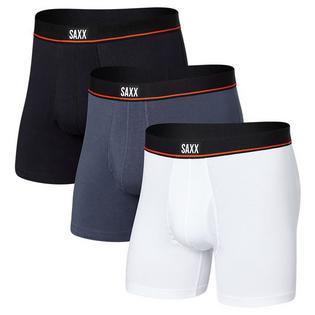 Saxx Men's Non-Stop Stretch Cotton Boxer Brief (3 Pack)