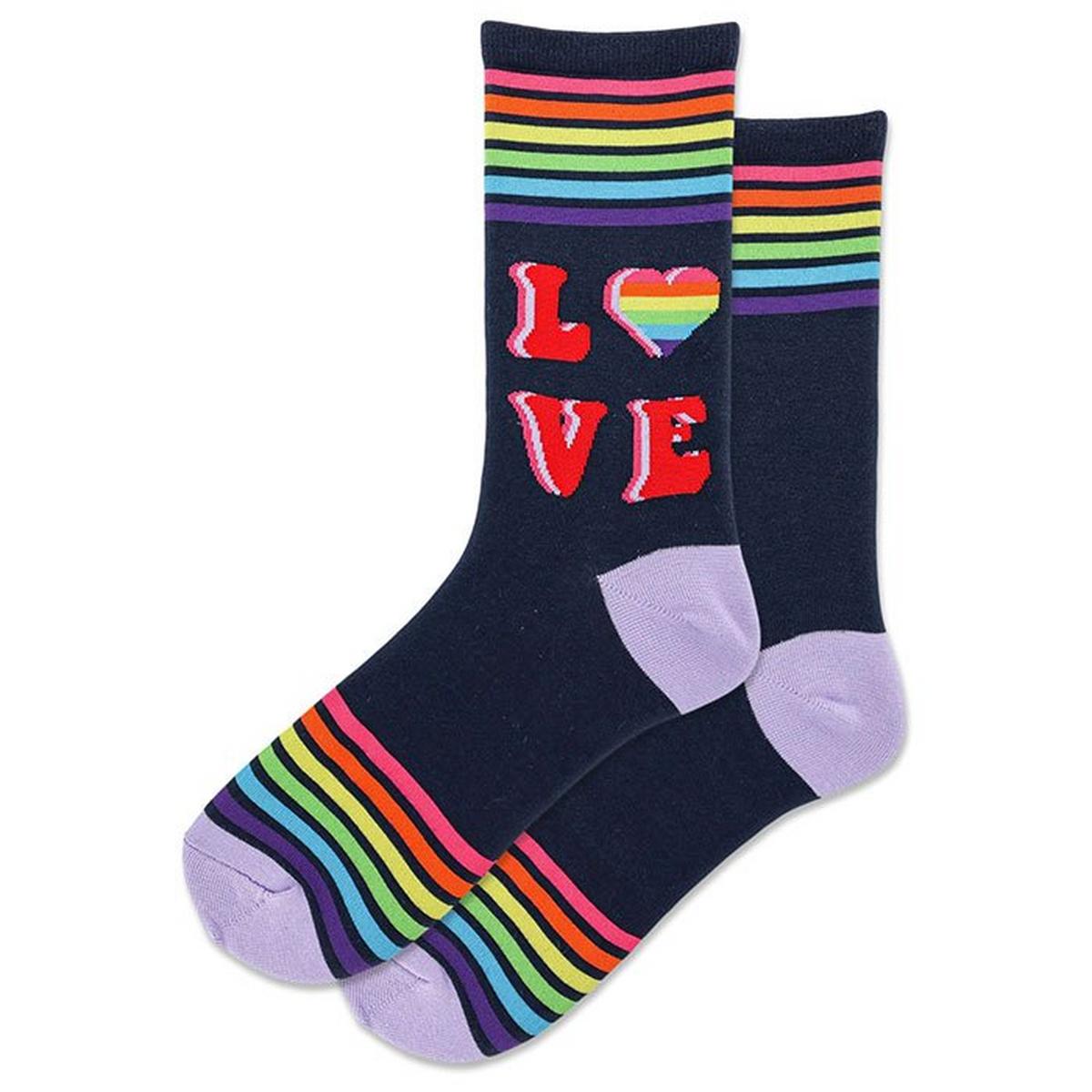 Women's Retro Love Crew Sock