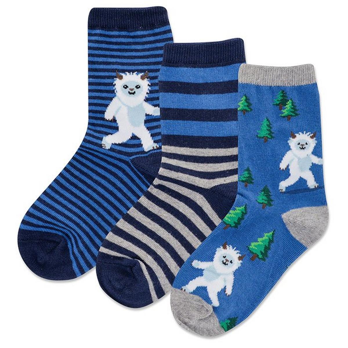Juniors' Yeti Stripe Sock (3 Pack)