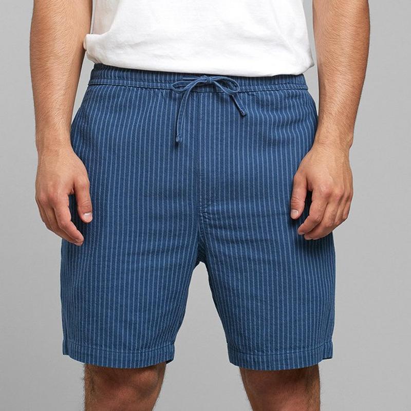 DEDICATED Short Vejle Work Stripe pour hommes
