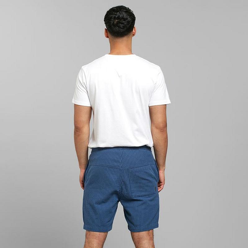 DEDICATED Short Vejle Work Stripe pour hommes