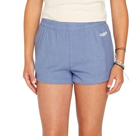 Volcom Junior s Girl s Lived In Lounge Fleece Shorts Medium Blue
