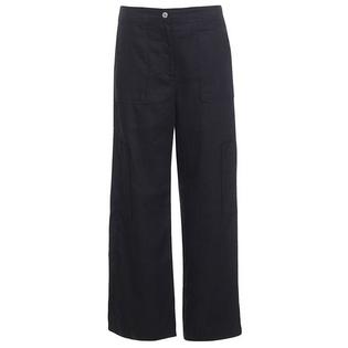 Pantalon cargo en lin et viscose pour femmes