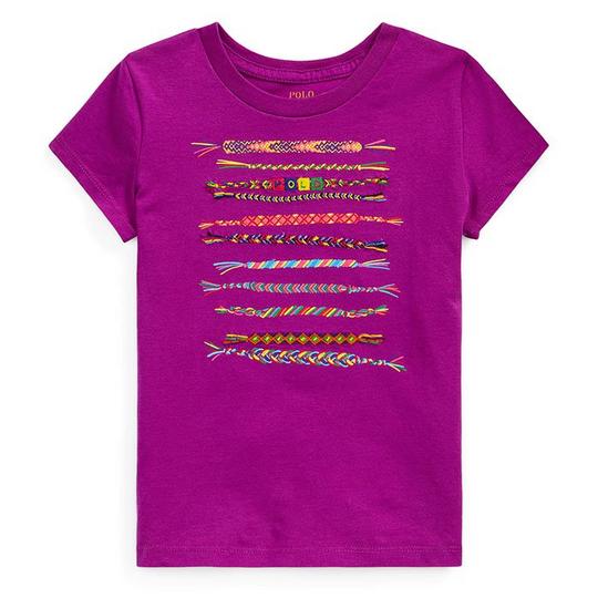 Ralph Lauren Childrenswear Girls   2-4  Cotton Jersey Graphic T-Shirt