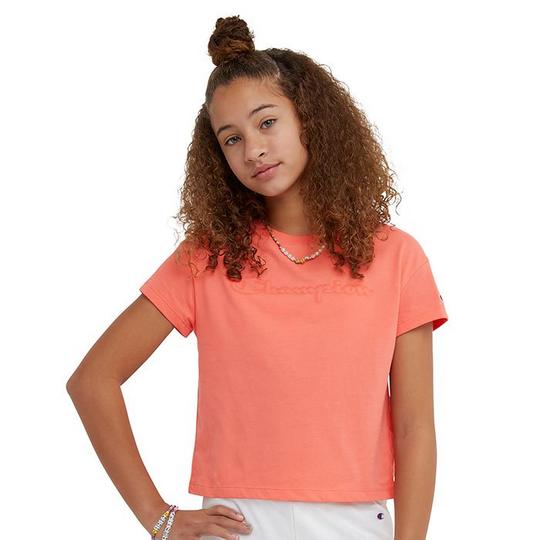 Champion Junior Girls   7-16  Bright Logo T-Shirt