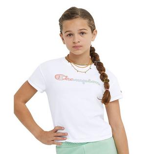 Champion T-shirt Bright Logo pour filles juniors [7-16]