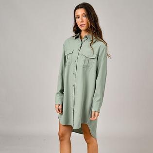 Oak & Ivy Robe chemise &agrave; boutons pour femmes