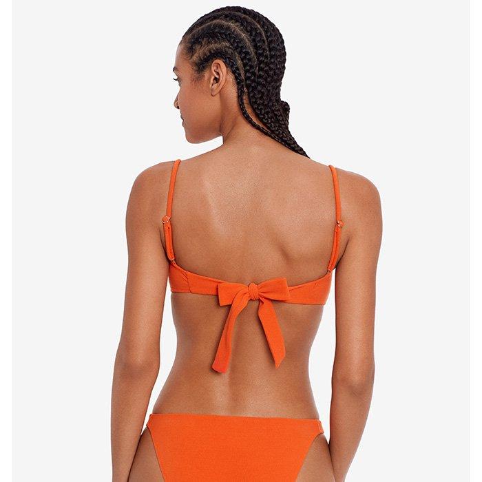 Women's Knot-Front Bandeau Bikini Top